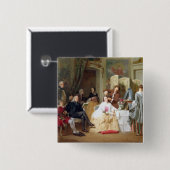 Abbe Prevost Lesung "Manon Lescaut", 1856 Button (Vorne & Hinten)