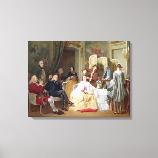 Abbe Prevost reading 'Manon Lescaut', 1856 Leinwanddruck (Vorderseite)