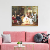 Abbe Prevost reading 'Manon Lescaut', 1856 Leinwanddruck (Insitu (Wohnzimmer))