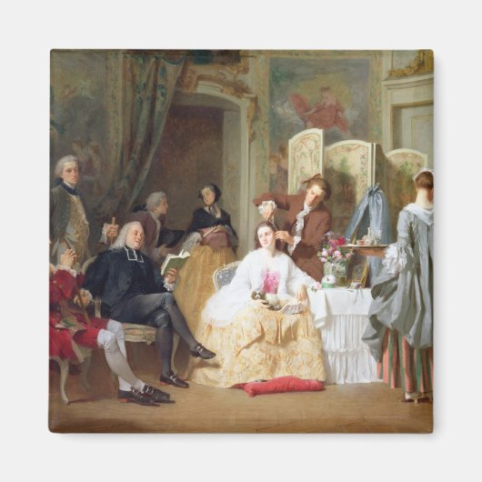 Abbe Prevost reading 'Manon Lescaut', 1856 Magnet (Vorne)
