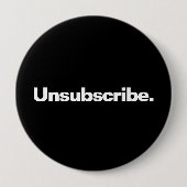 Abbestellen eines Wortes White Text Minimalismus l Button (Vorderseite)