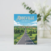 Abbeville USA Postkarte (Stehend Vorderseite)