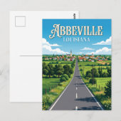 Abbeville USA Postkarte (Vorne/Hinten)