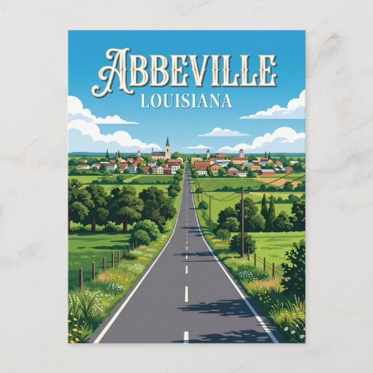 Abbeville USA Postkarte (Vorderseite)