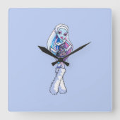 Abbey Clock Quadratische Wanduhr (Vorderseite)