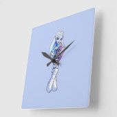 Abbey Clock Quadratische Wanduhr (Winkel)