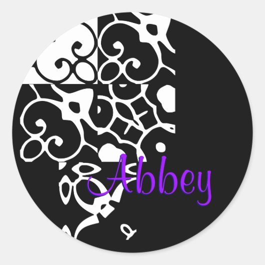 Abbey Designer Name I Aufkleber (Vorderseite)
