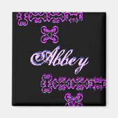 Abbey Designer Name Magnet (Vorne)