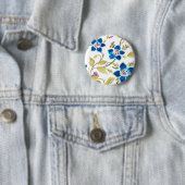 Abbey Floral Tiles - Blue Blooms Button (Beispiel)