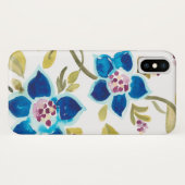 Abbey Floral Tiles - Blue Blooms Case-Mate iPhone Hülle (Rückseite (Horizontal))