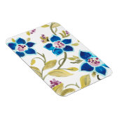 Abbey Floral Tiles - Blue Blooms Magnet (Rechte Seite)