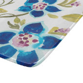 Abbey Floral Tiles - Blue Blooms Schneidebrett (Ecke)