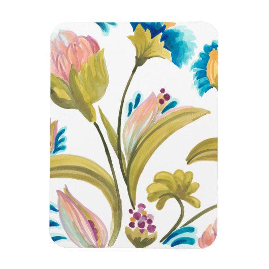 Abbey Floral Tiles - Frühlingsblumen Magnet (Vertikal)