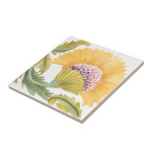 Abbey Floral Tiles - Gelb Fliese (Seite)