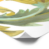 Abbey Floral Tiles - Gelb Poster (Ecke)