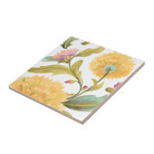 Abbey Floral Tiles - Gelbe Blumen Fliese (Seite)