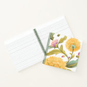 Abbey Floral Tiles - Gelbe Blumen Notizblock (Innenseite)