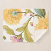 Abbey Floral Tiles - Gelbe Blumen Sherpadecke (Vorderseite (Horizontal))