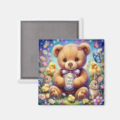 ABBEY ~ Oster-Teddy ~ Magnet (Vorderseite/Rückseite)