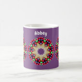 ABBEY ~ Personalisiert Ostercreme-Muster-Kaffee Kaffeetasse (Mittel)