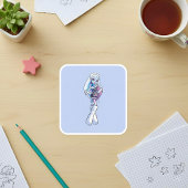 Abbey Quadratischer Aufkleber