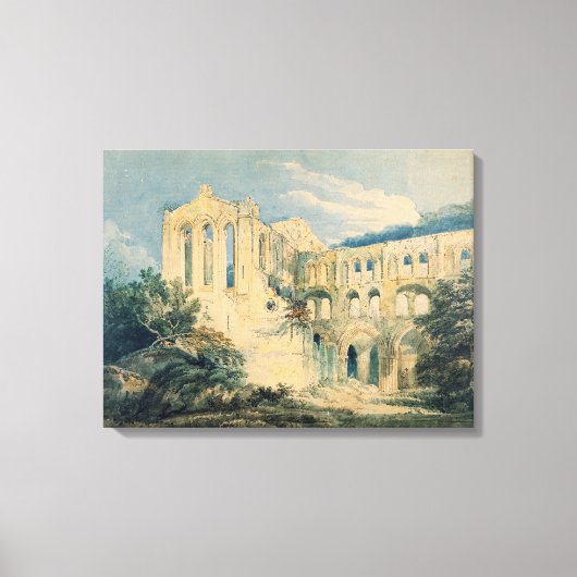 Abbey Rievaulx, Yorkshire, 1798 (w/c) Leinwanddruck (Vorderseite)