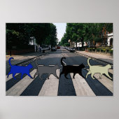 Abbey Road Cats Poster (Vorne)