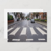 Abbey Road Crossing - London England Postkarte (Vorne/Hinten)