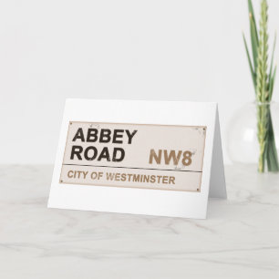 Abbey Road London England - Vintag Feiertagskarte