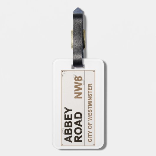 Abbey Road London England - Vintag Gepäckanhänger (Rückseite vertikal)
