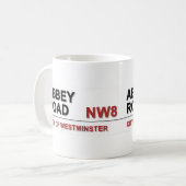Abbey Road London England - Vintag Kaffeetasse (Vorderseite Links)