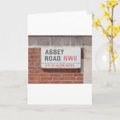 Abbey Road London Karte (Gelbe Blume)