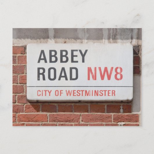 Abbey Road London Postkarte (Vorderseite)