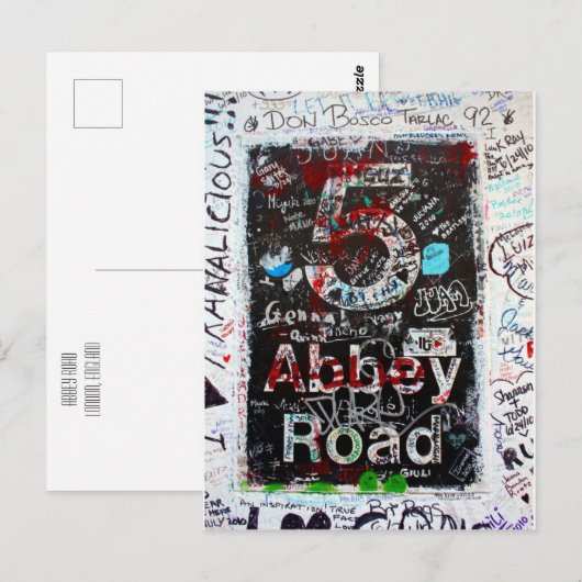 Abbey Road Postkarte (Vorne/Hinten)