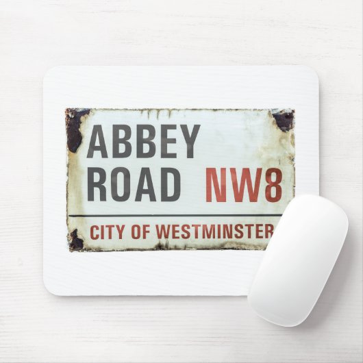 Abbey Road Sign Mousepad (Mit Mouse)