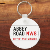 Abbey Road Street Sign Schlüsselanhänger (Vorderseite)