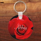 Abbey Rote Rose Romance Schlüsselanhänger (Vorderseite)