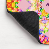 ABBEY ~ Sweet Pastel Pattern ~ Personalisiert Mousepad (Ecke)