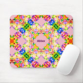 ABBEY ~ Sweet Pastel Pattern ~ Personalisiert Mousepad (Mit Mouse)