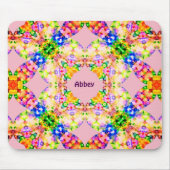 ABBEY ~ Sweet Pastel Pattern ~ Personalisiert Mousepad (Vorne)