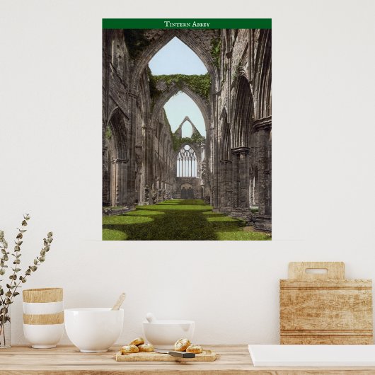 Abbey Tintern (um 1900) Poster (Küche)