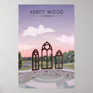 Abbey Wood London Reiseplakat Poster