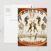 Abbey's Humpty Dumpty Combination Circus Poster Postkarte (Vorne/Hinten)