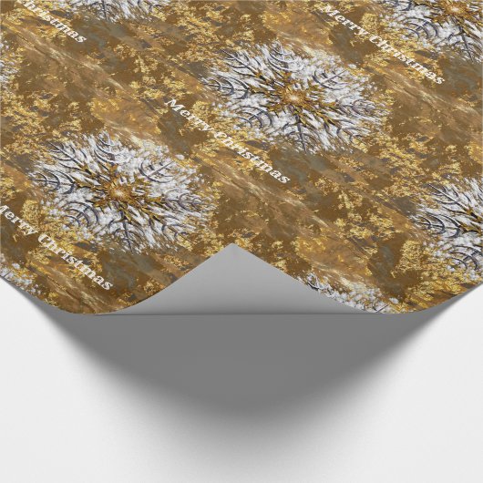 Abbey's Snowflake Weihnachten Elegance Geschenkpapier (Ecke)
