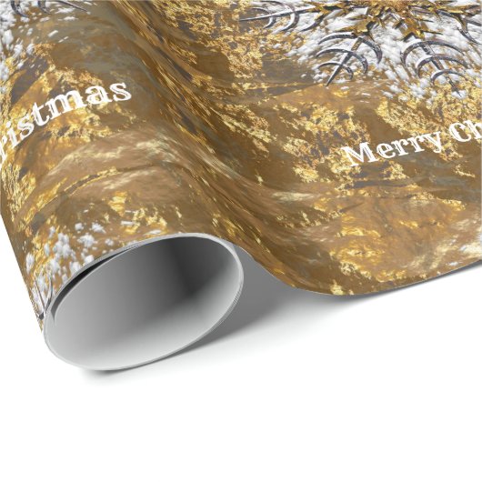 Abbey's Snowflake Weihnachten Elegance Geschenkpapier (Rolleneckpunkt)