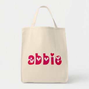 Abbie in Hearts Tote Bag Tragetasche