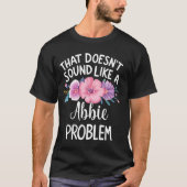 Abbie Personalisierte Niedliche Blume Girls Abbie  T-Shirt (Vorderseite)