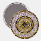 Abbigail Edeline Victorian Monogramm Magnet (Vorderseite/Rückseite)