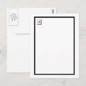 Abbild abgebrochen postkarte (Vorne/Hinten)