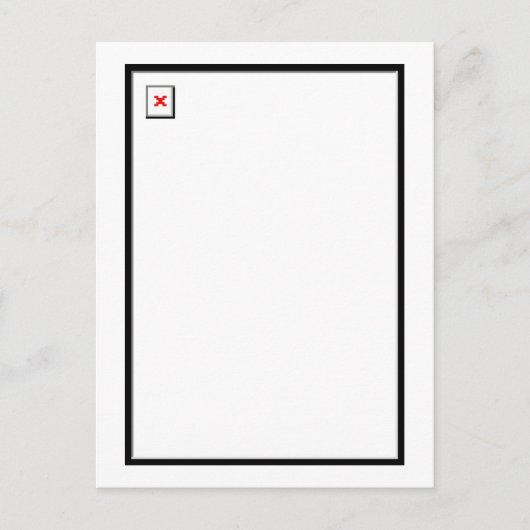 Abbild abgebrochen postkarte (Vorderseite)